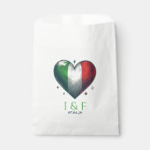イタリアのカップルの結婚式 フェイバーバッグ (正面)