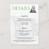 イタリアのカップル エンクロージャーカード (正面)