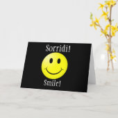 イタリアのカードにスマイルを カード (黄色い花)