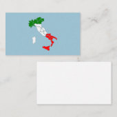 イタリアのカードケースの地図。カードウォレット 名刺 (正面/裏面)