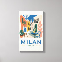 イタリアのギフトにぴったりなミラノ・ブレラ美術館の旅行ポスター