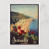 イタリアのクラシックな旅、アマルフィ ポストカード (正面)