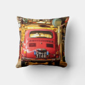 イタリアのクラシックな車のクッションのフィアット500 クッション (裏面)