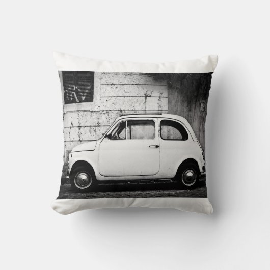 イタリアのクラシックな車のクッションのフィアット500 クッション (正面)