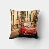 イタリアのクラシックな車のクッションの赤いフィアット500 クッション (裏面)