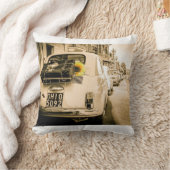 イタリアのクラシックな車、枕、クッションのフィアット500 クッション (ブランケット)