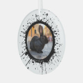 イタリアのクリスマスにDIYウサギ ガラスオーナメント (正面左)