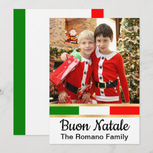 イタリアのクリスマス写真 Buon Natale シーズンカード