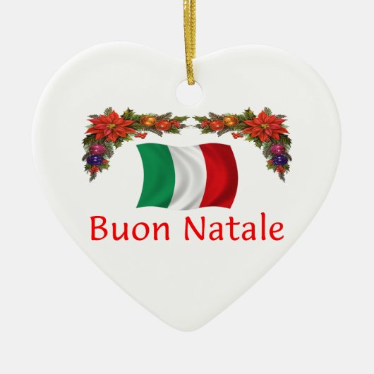 イタリアのクリスマス セラミックオーナメント (正面)