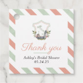 イタリアのクレストパーティーの好意タグ フェイバータグ (正面)