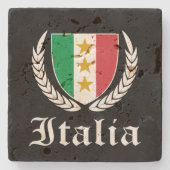 イタリアのクレスト ストーンコースター (正面)