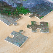 イタリアのコモ湖の庭の竹木 ジグソーパズル (側面)