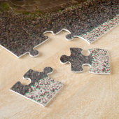 イタリアのコモ湖の庭の素晴らしい噴水 ジグソーパズル (側面)