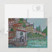 イタリアのコモ湖ネソ ポストカード (正面/裏面)