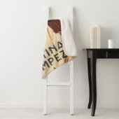 イタリアのコルティナ・ダンペッツォのヴィンテージ旅行ポスター シェルパブランケット (インサイチュ)