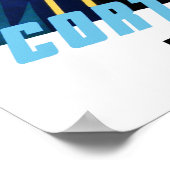 イタリアのコルティナ・ダンペッツォの旅行ポスター ポスター (角)