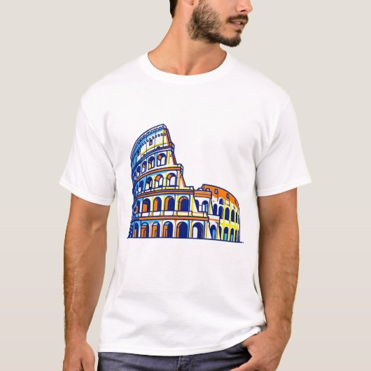 イタリアのコロッセオ Tシャツ (正面)