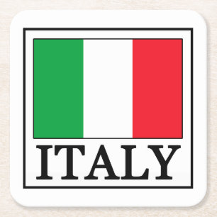 イタリアのコースター スクエアペーパーコースター