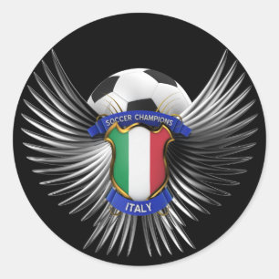 イタリアのサッカーのチャンピオン ラウンドシール