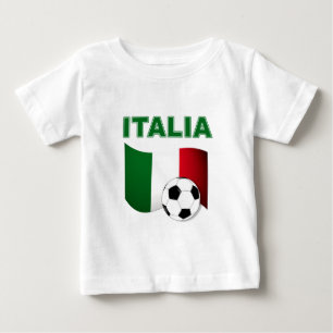 イタリアのサッカーのフットボールのワールドカップ2010年 ベビーTシャツ