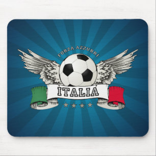イタリアのサッカーの全国代表チームサポータmousepad マウスパッド