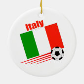 イタリアのサッカーチーム セラミックオーナメント (裏面)