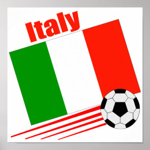 イタリアのサッカーチーム ポスター