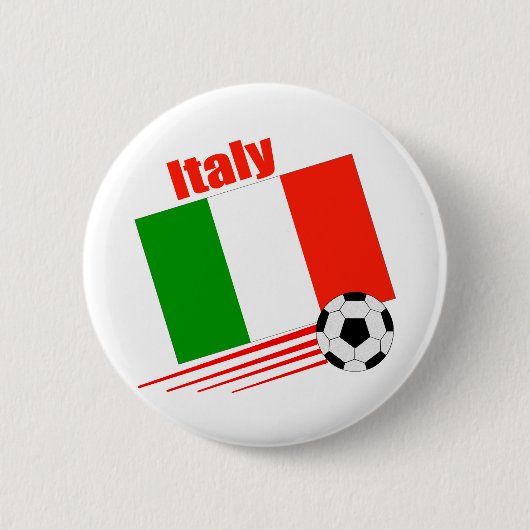 イタリアのサッカーチーム 缶バッジ (正面)
