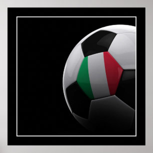 イタリアのサッカーボール-ポスター ポスター