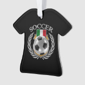イタリアのサッカー2016ファンのギア オーナメント (正面)