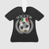 イタリアのサッカー2016ファンのギア オーナメント (裏面)