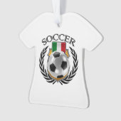 イタリアのサッカー2016ファンのギア オーナメント (正面)
