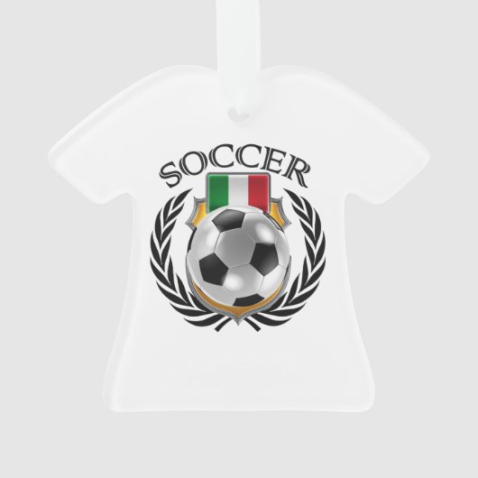 イタリアのサッカー2016ファンのギア オーナメント (裏面)