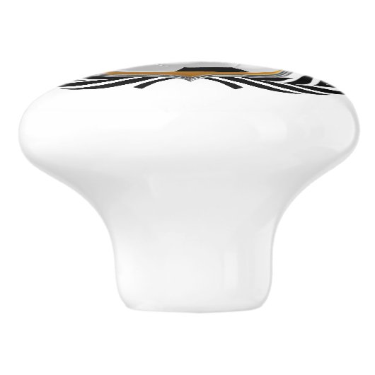 イタリアのサッカー2016ファンのギア セラミックノブ (側面)