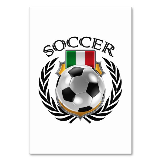 イタリアのサッカー2016ファンのギア テーブルナンバー (裏面)