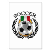 イタリアのサッカー2016ファンのギア テーブルナンバー (正面)
