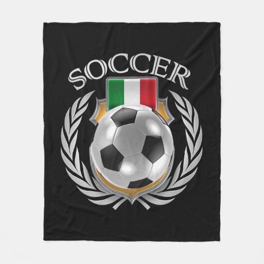 イタリアのサッカー2016ファンのギア フリースブランケット (正面)