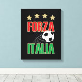 イタリアのサッカー キャンバスプリント (インサイチュ (ウッドフロア))