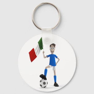 イタリアのサッカー キーホルダー
