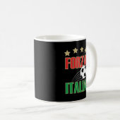 イタリアのサッカー コーヒーマグカップ (正面右)