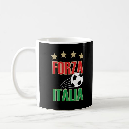 イタリアのサッカー コーヒーマグカップ (左)