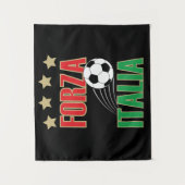 イタリアのサッカー タペストリー (正面)