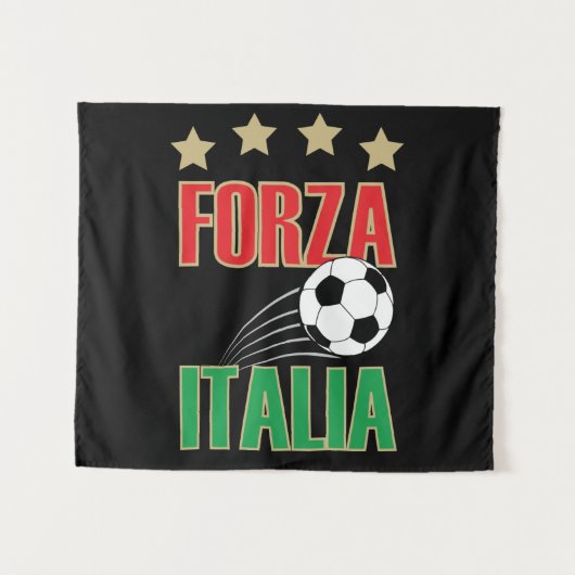 イタリアのサッカー タペストリー (正面(横))