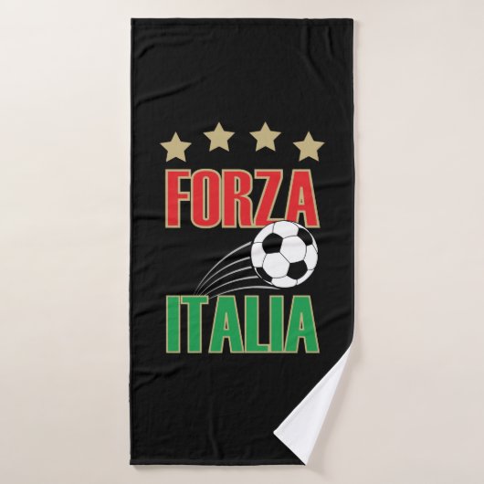 イタリアのサッカー バスタオル (バスタオル)