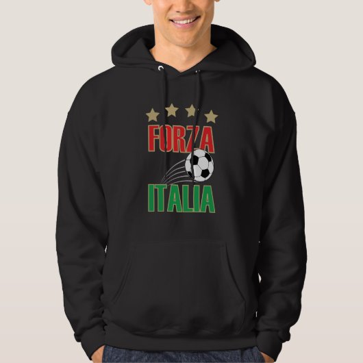 イタリアのサッカー パーカ (正面)