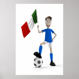イタリアのサッカー ポスター