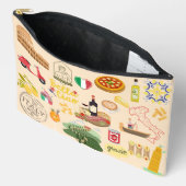 イタリアのシンボル旅行愛好家 アクセサリーポーチ (見開き)