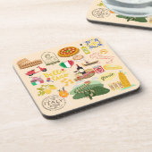 イタリアのシンボル旅行愛好家 コースター (左側)