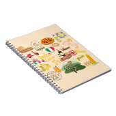 イタリアのシンボル旅行愛好家 ノートブック (右側)