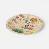 イタリアのシンボル旅行愛好家 ペーパープレート (アングル)